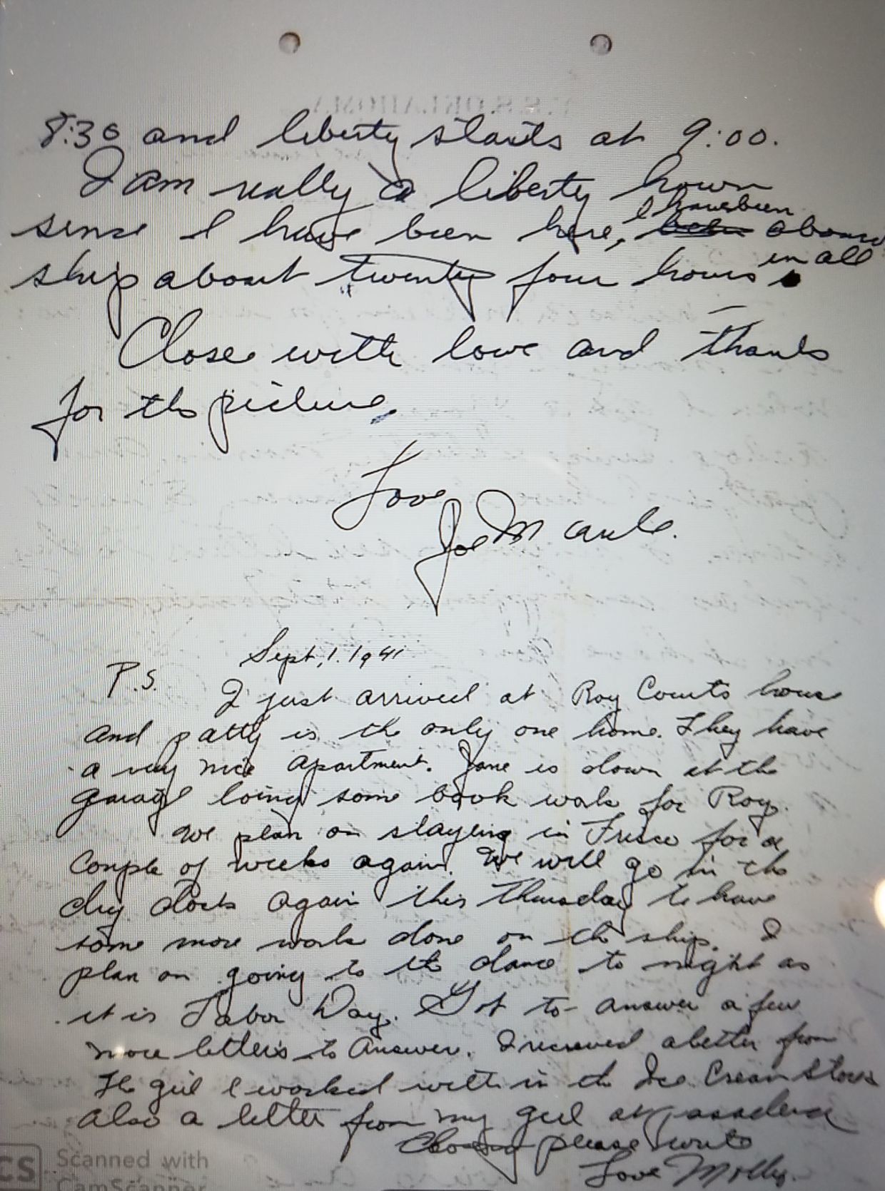 Joe Maule Letter pg 2